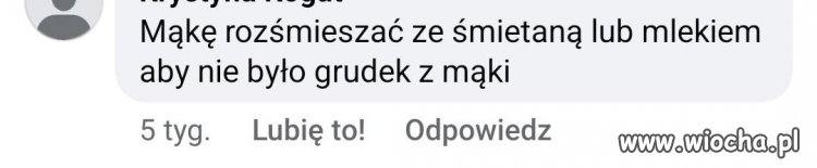 Mąkę rozśmieszać ze śmietaną