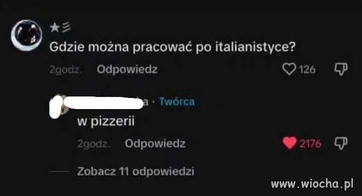 Po italianistyce można pracować np