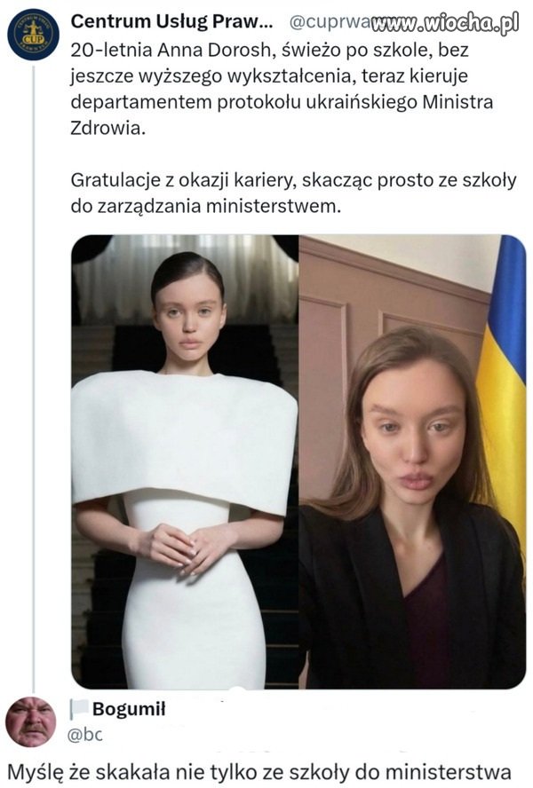 Nie wiem czybte gratulacje słusznie dostała 