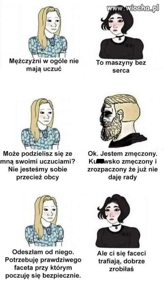 Mężczyźni nie mówią o uczuciach