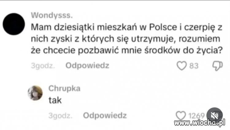 Chcecie mnie pozbawić środków do życia