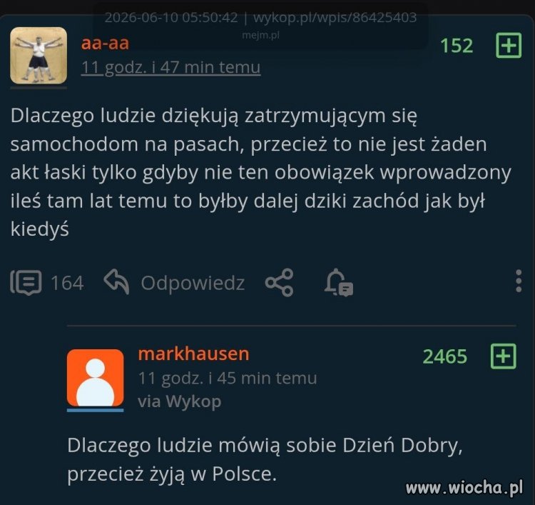 Dlaczego ludzie dziękują