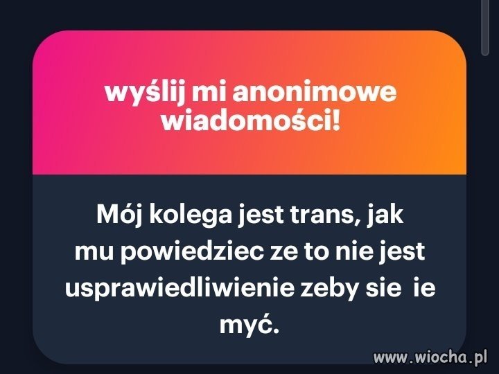 Mój kolega jest trans