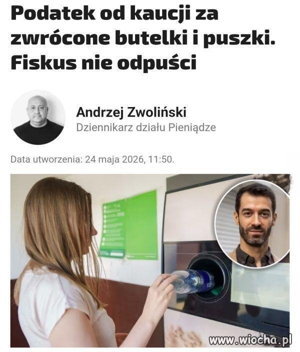 Jednak nie będzie zarabiana na butelkach i puszkach