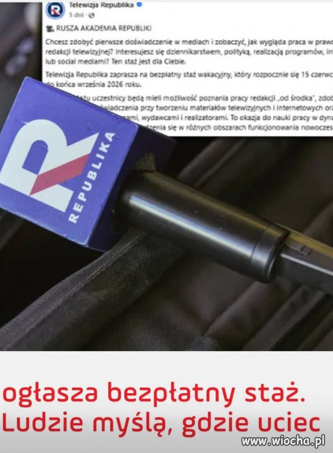 TV Republika proponuje pracę za darmo