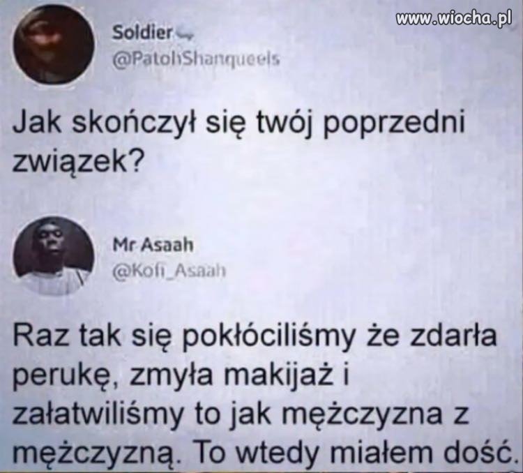 Zdarła perukę, zmyła makijaż
