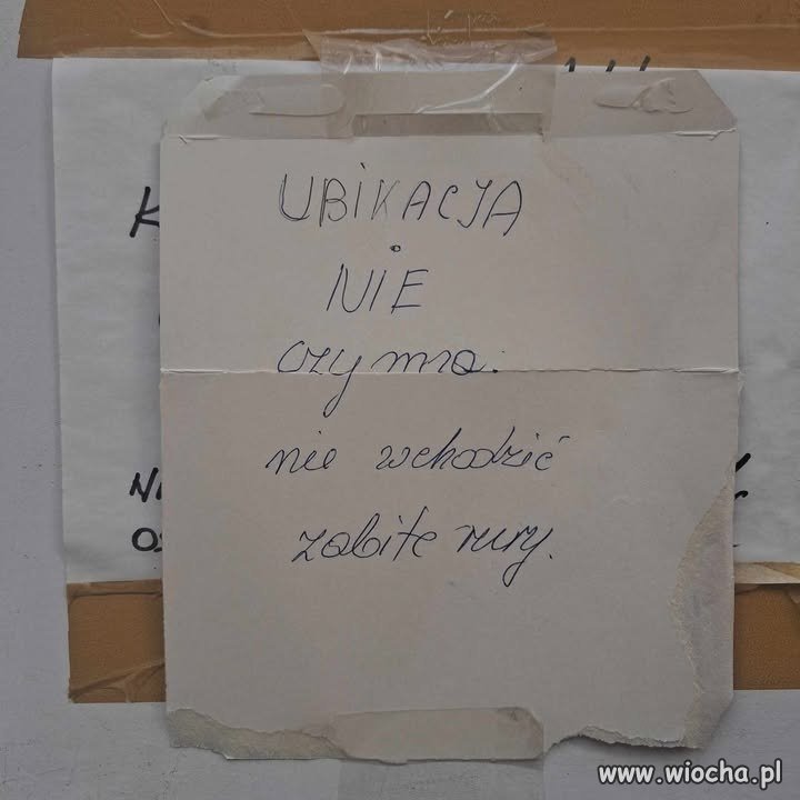 Ubikacja nie czynna
