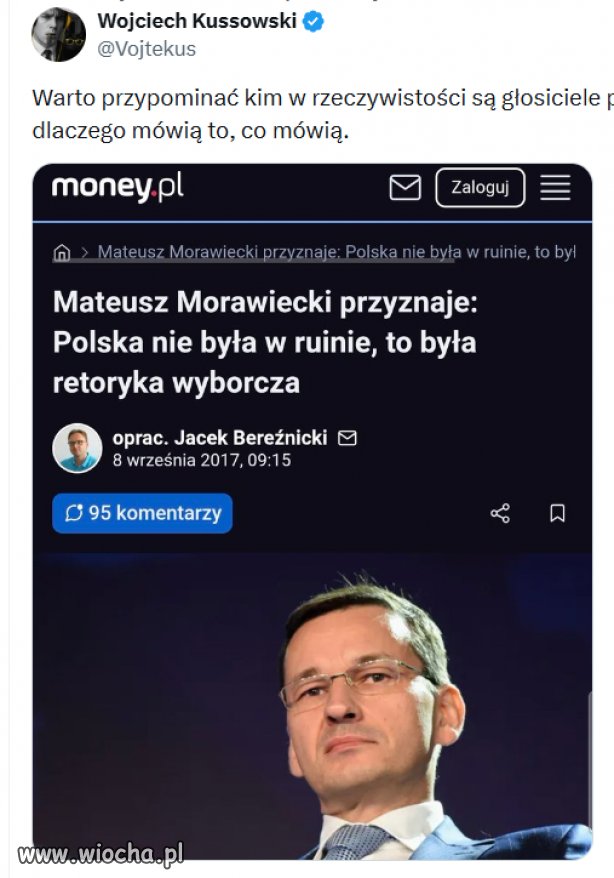 Coś jak Mentzen straszący robakami.   