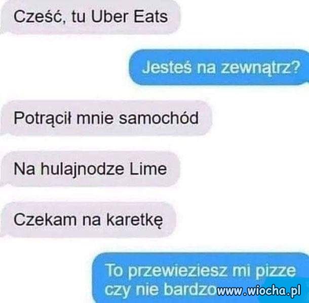 Potrącił mnie samochód
