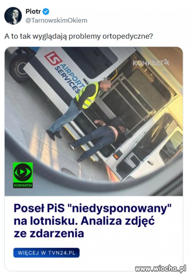 Problemy ortopedyczne posła pis