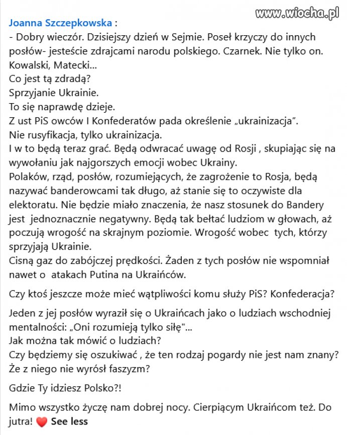 Prawica Putina to fałszywi patrioci, , stanowią zagrożenie dla naszych demokracji 