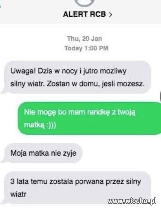 Alert RCB nie jest w nastroju do żartów