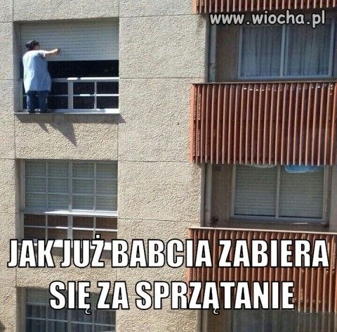 Babcine porządki i strach się bać