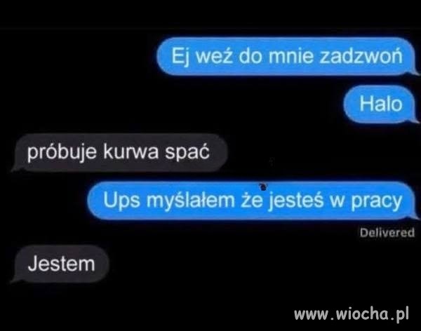 Próbuję spać