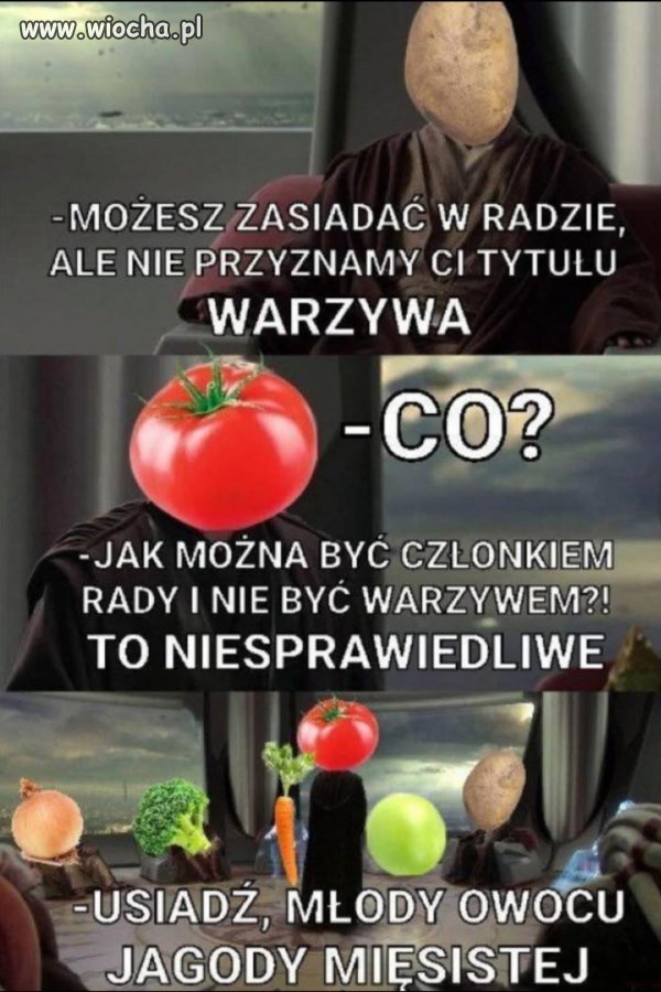 Nie przyznam ci tytułu warzywa
