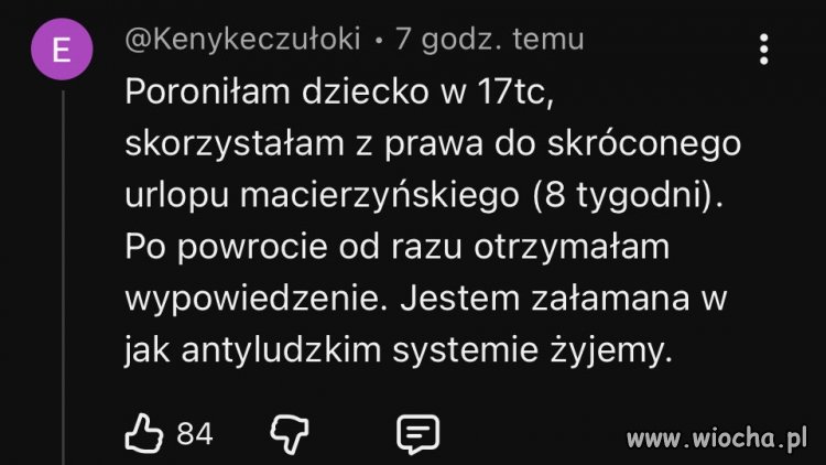 Poroniłam, skorzystałam z urlopu macierzyńskiego