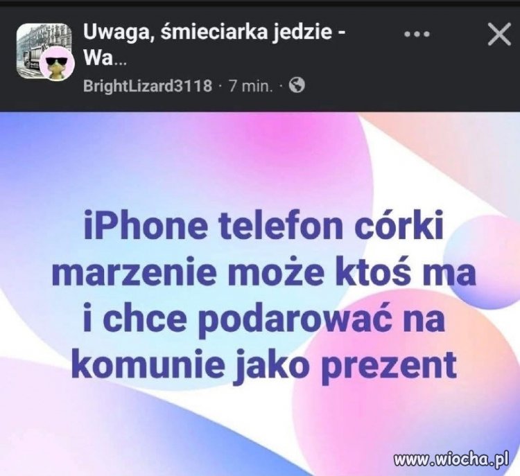 Ma ktoś do oddania iPhone dla córki