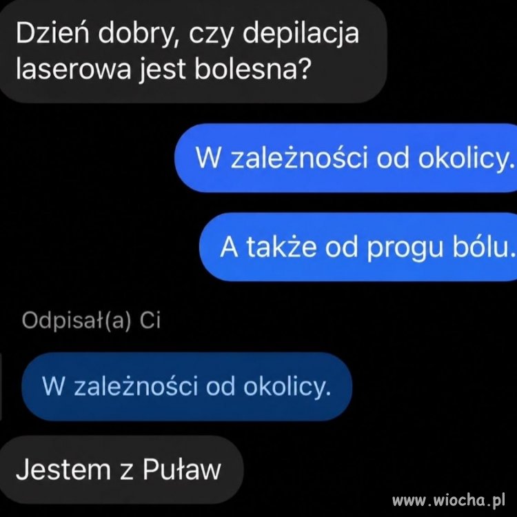 W zależności od okolicy