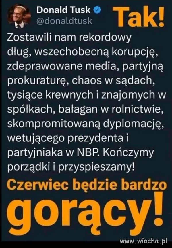 Czerwiec będzie gorący ✌️