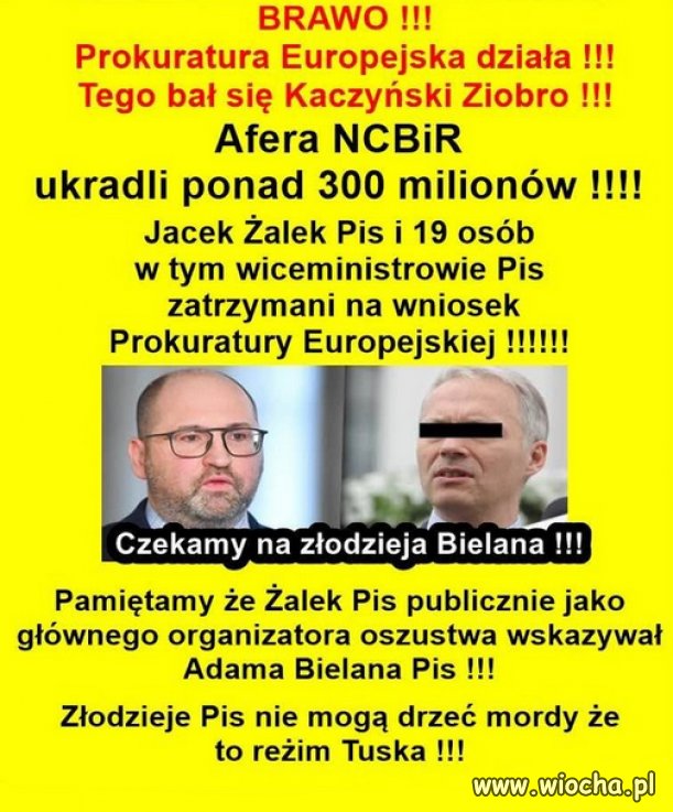Niebawem Kaczynskiemu zabraknie "fachowcow od złodziejstw"!