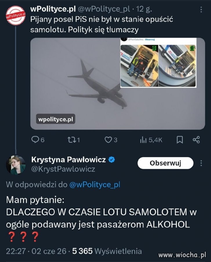 Wina alkoholu i personelu