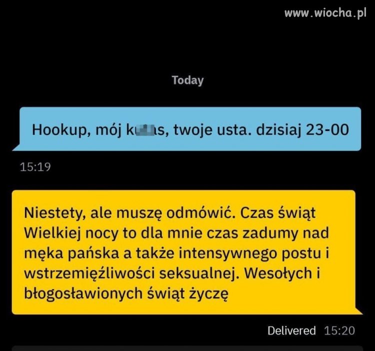 Niestety, muszę odmówić
