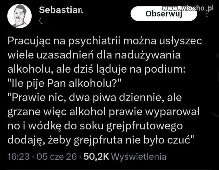 W naszym kraju niemal każdy powód 